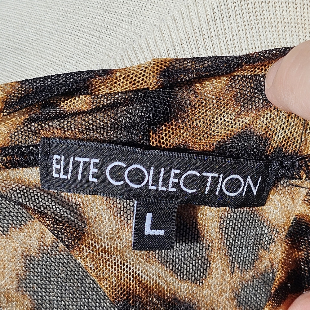 Elite Collection sheer leopard top - Picture 5 of 5